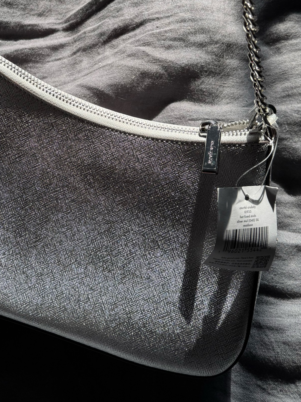 kate spade silver studded shoulder bag - Picture 4 of 10